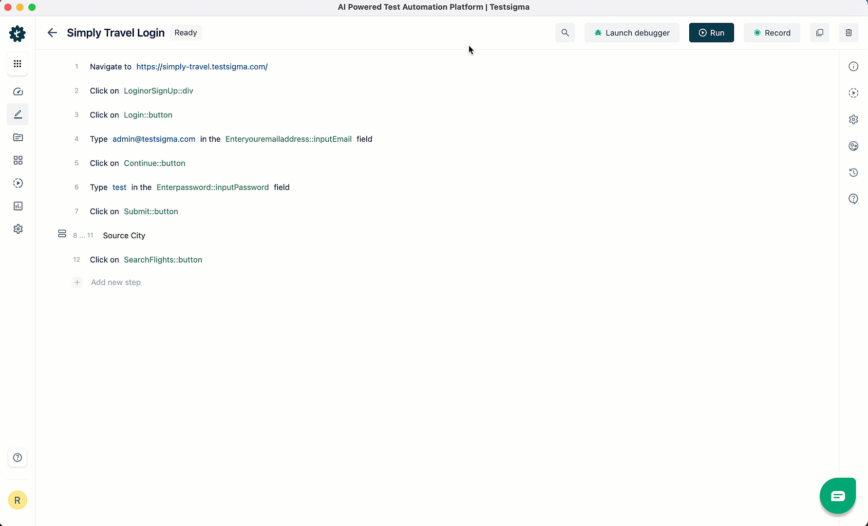 Enable Visual Testing in Bulk Action