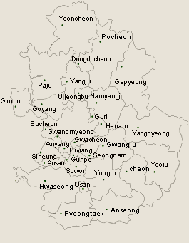 Gyeonggi Province Map