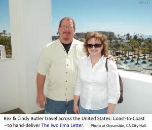 03-31-11 Rex and Cindy Butler arrive in Oceanside from Cornelius, N.C.