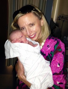 Proud Grandmother Carrie Ann Sill with Sophie Morse, Jacob and Nika's firstborn, August 17, 2013 Welcome Sophie!