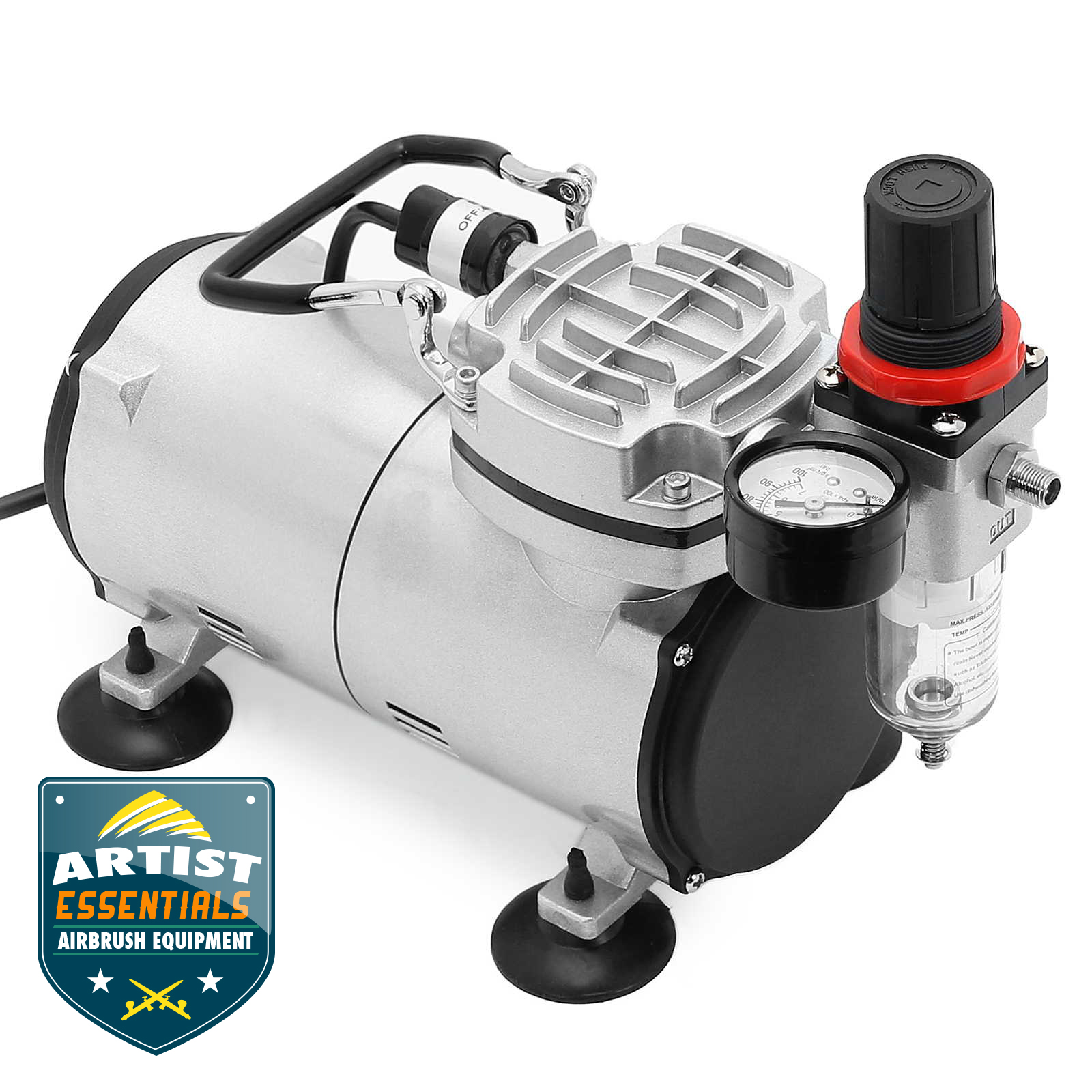 1/5 HP Airbrush Compressor Portable Quiet Hobby Tankless Oilless Air