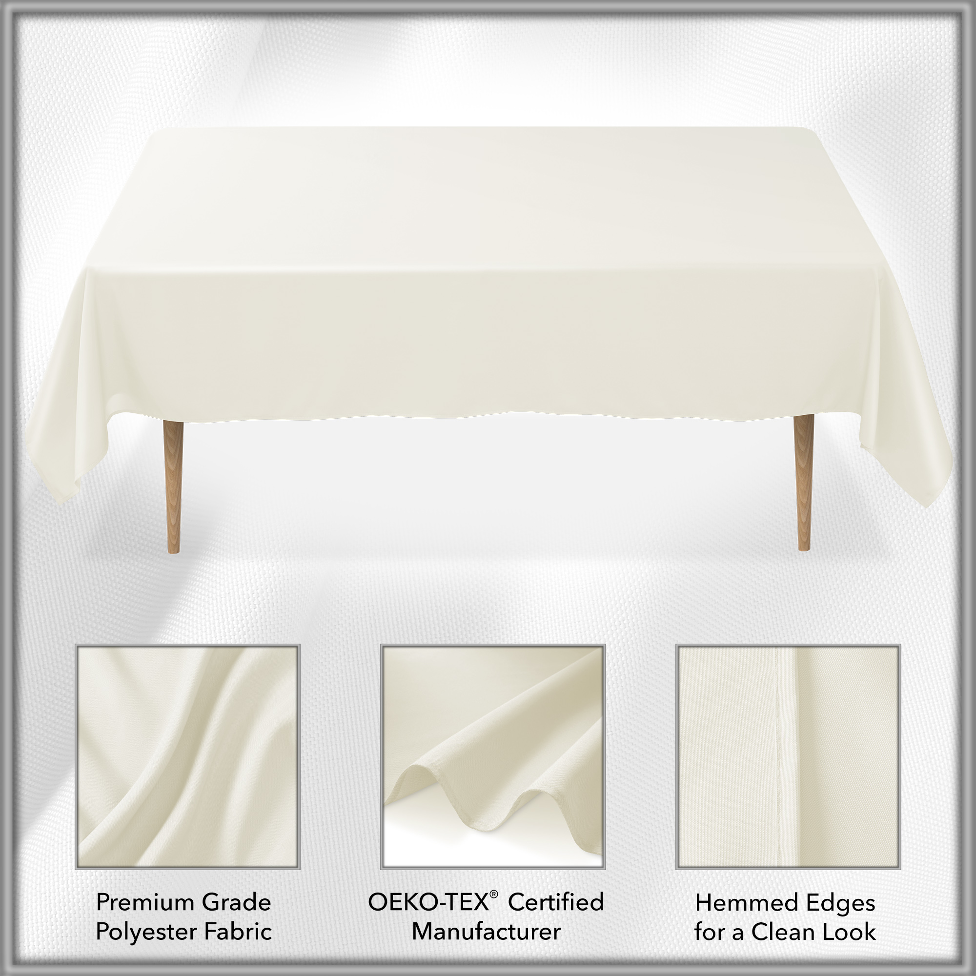 Rectangular Wedding Banquet Polyester Fabric Tablecloth | eBay