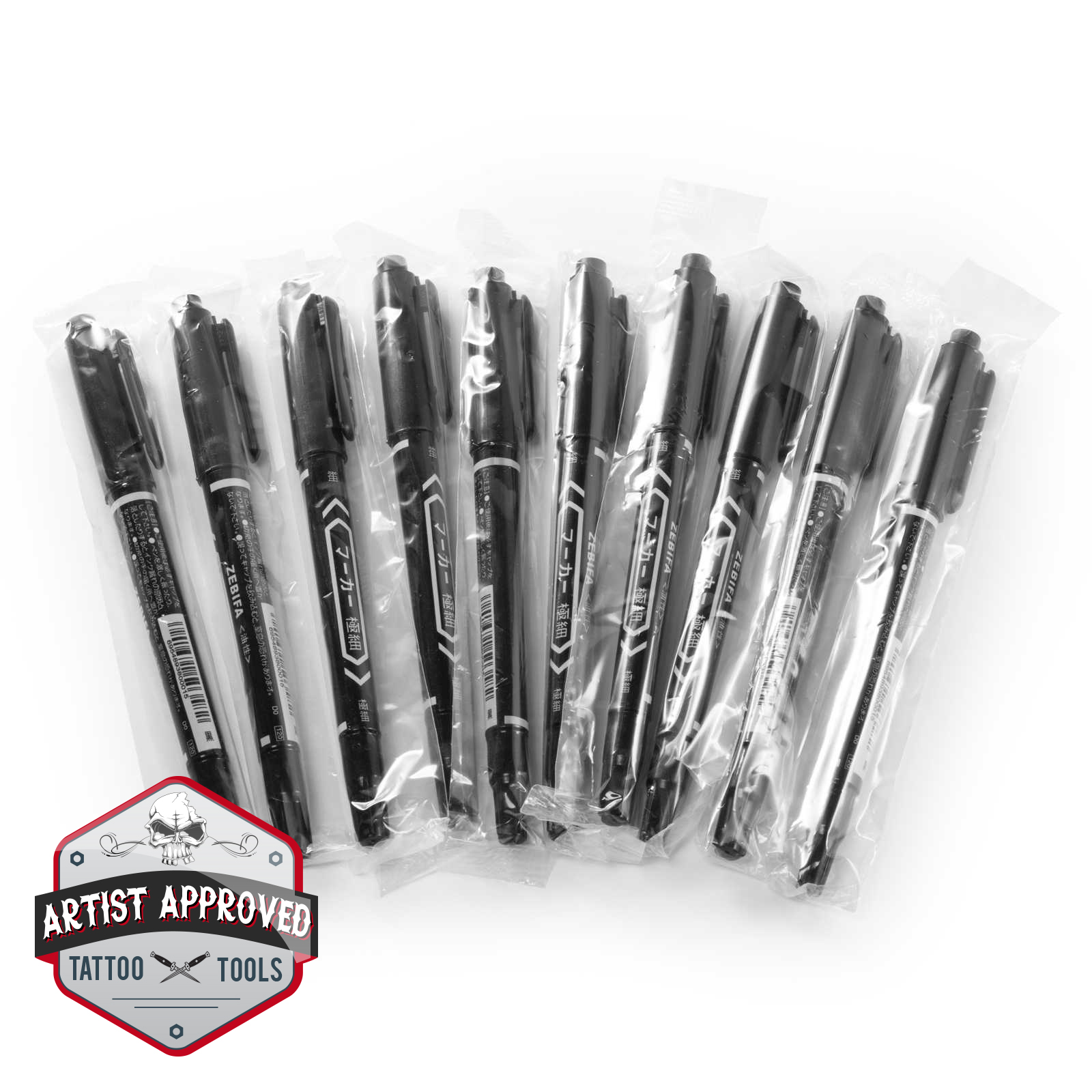 10 Tattoo Skin Marker Pens Fine & Regular Tip 702082700365 eBay