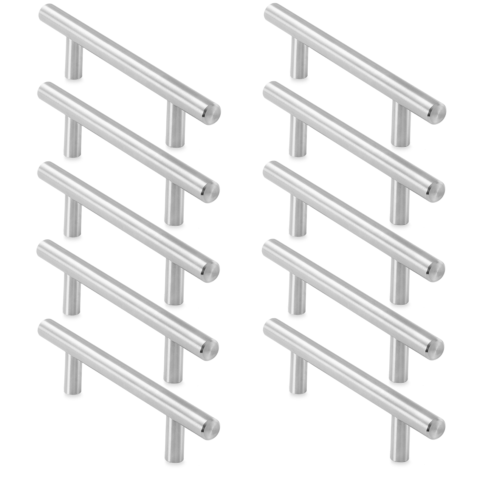 Solid Stainless Steel Kitchen Hardware Handle Pull Brushed