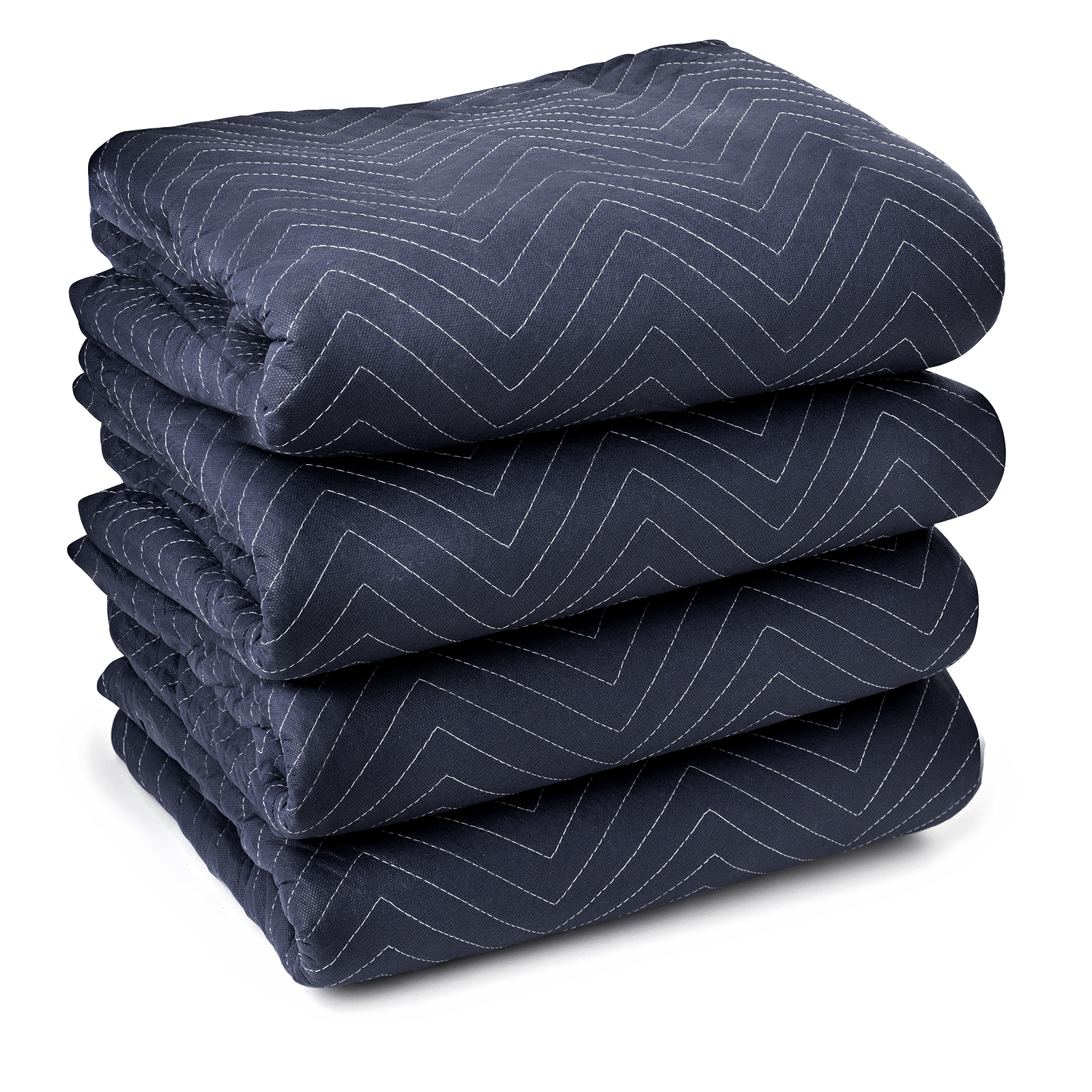 Moving Blanket Furniture Pad - Pro Economy - 80" x 72" Navy Blue and Black