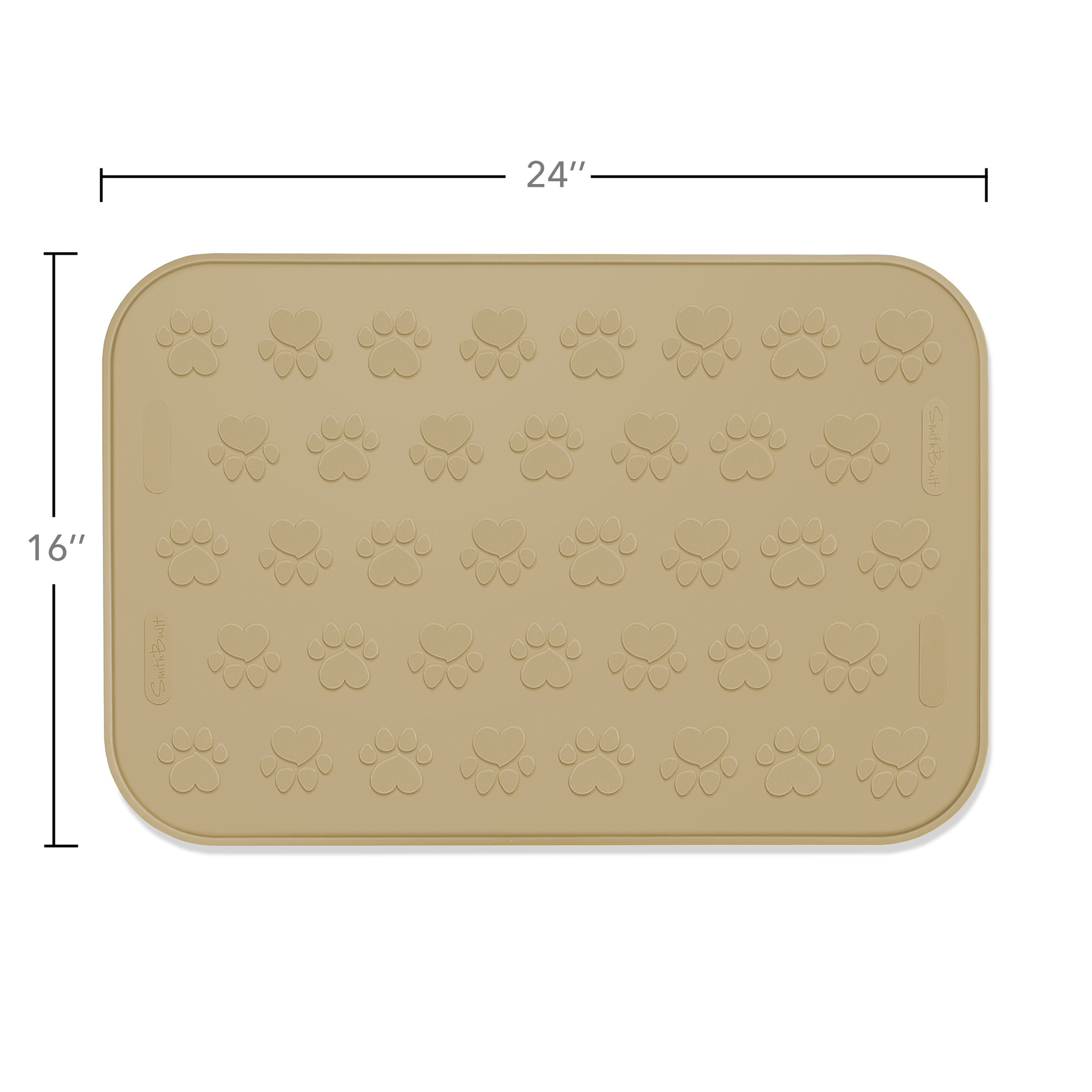 SmithBuilt 24" x 16" Large Dog Food Mat Waterproof NonSlip Silicone Cat Pe... for sale online