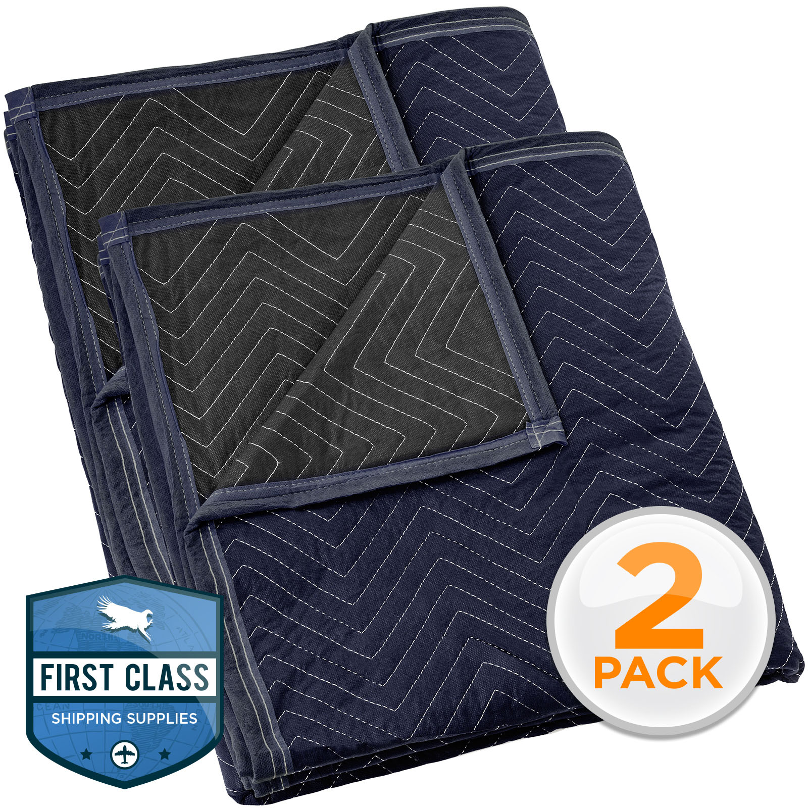 Moving Blanket Furniture Pad Pro Economy 80" x 72" Navy Blue and