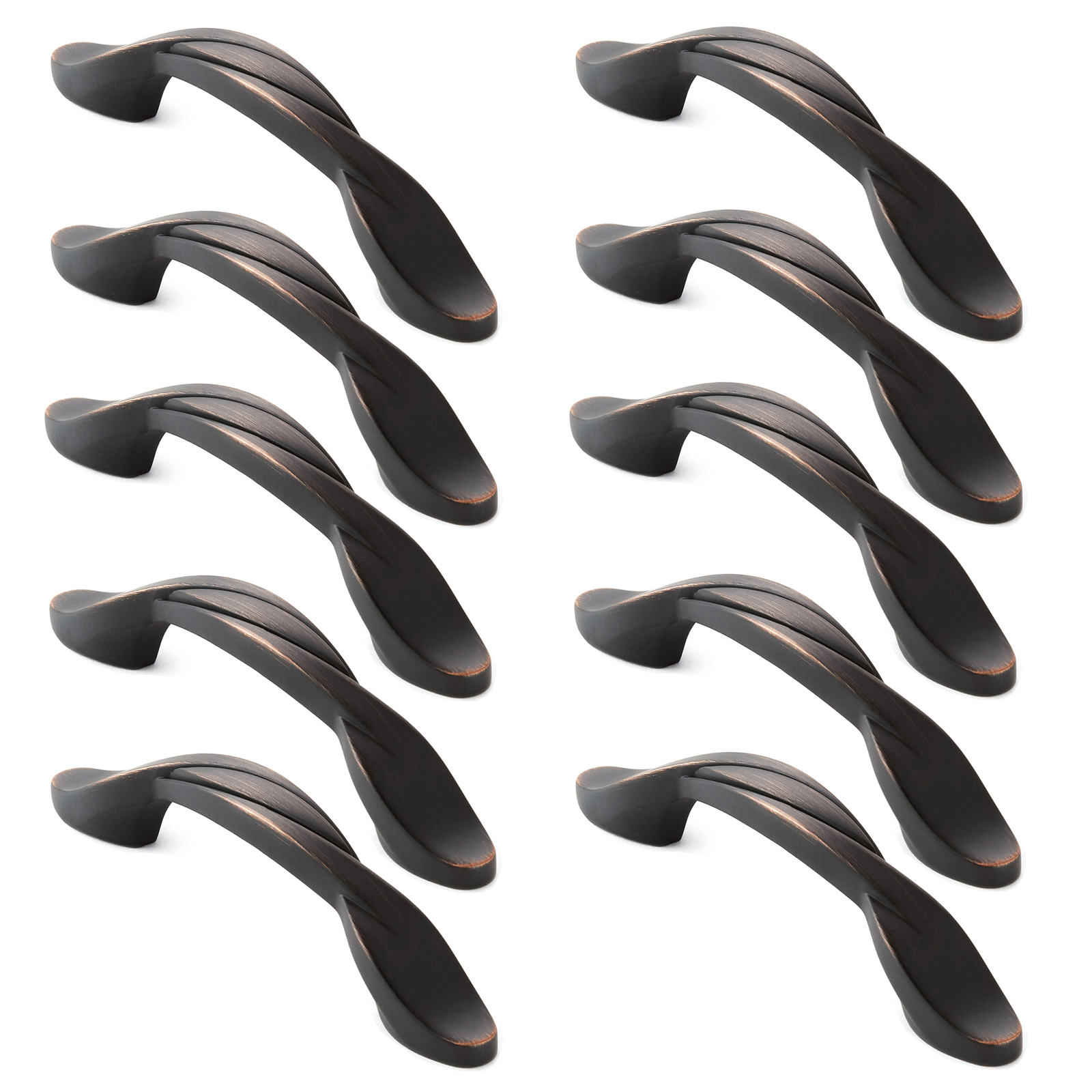Braided 3" Kitchen Door Handles Pulls Hardware M260 Oil Rubbed