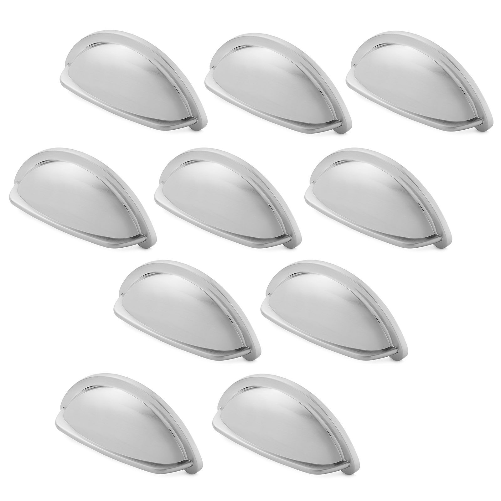 Solid 3" Bin Cup Kitchen Handles Pull Hardware B350 Satin