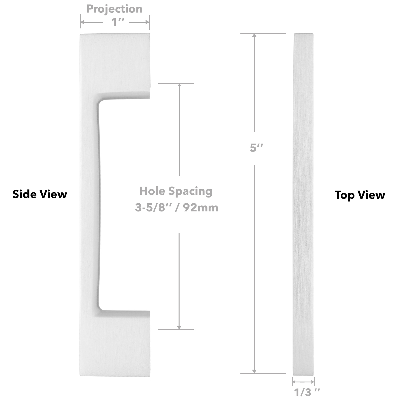Modern 35/8" Kitchen Door Handles Pulls Hardware M255 eBay