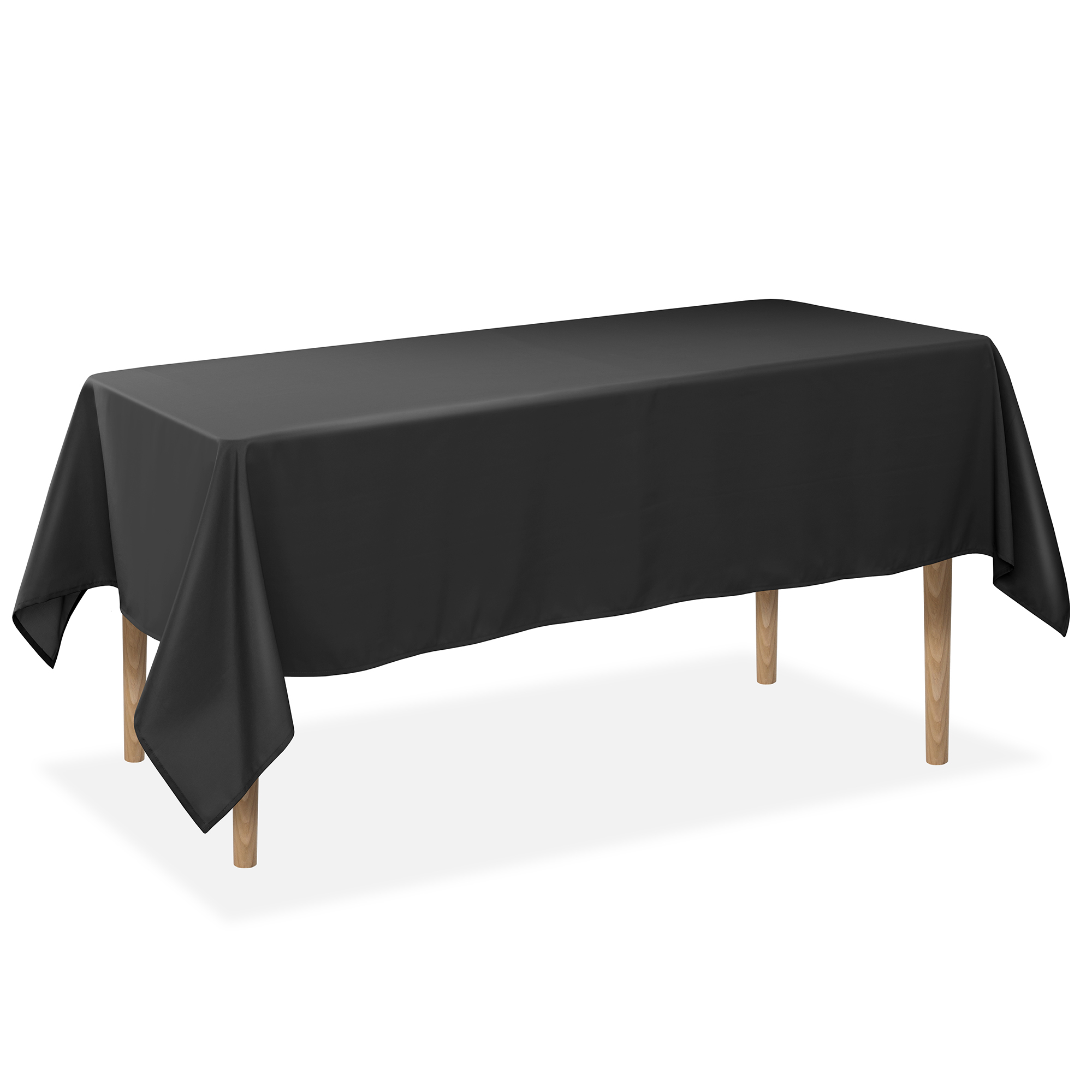 5 Pack Rectangular Wedding Banquet Polyester Fabric Tablecloth