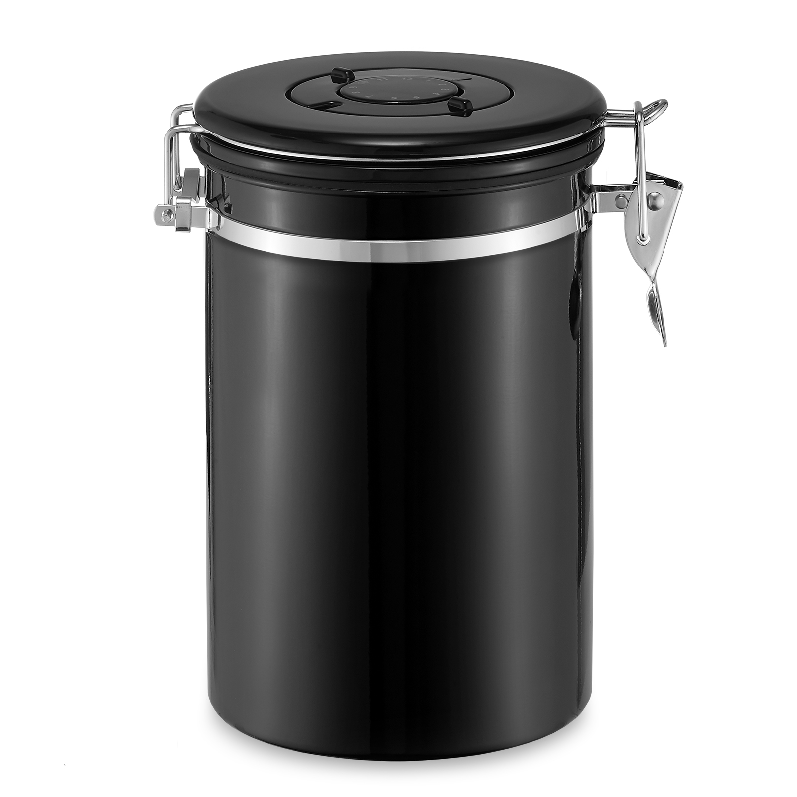 24oz Stainless Steel Coffee Canister Scoop Set Storing Grounds Beans eBay