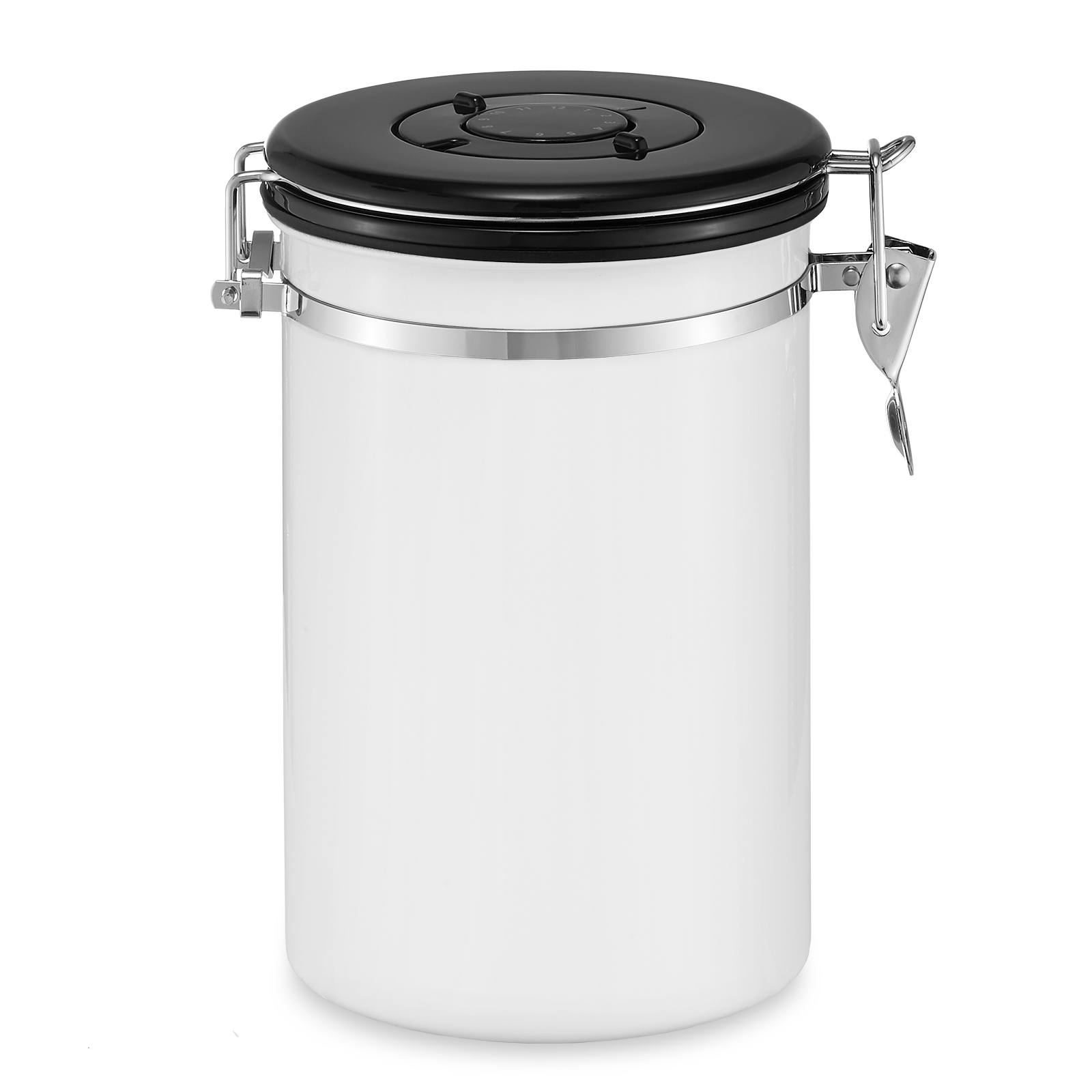 24oz Stainless Steel Coffee Canister Scoop Set Storing Grounds Beans