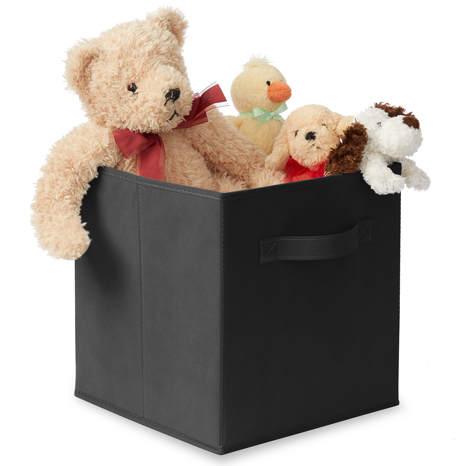 6 Collapsible Foldable Cloth Fabric Cubby Cube Storage Bins Baskets for