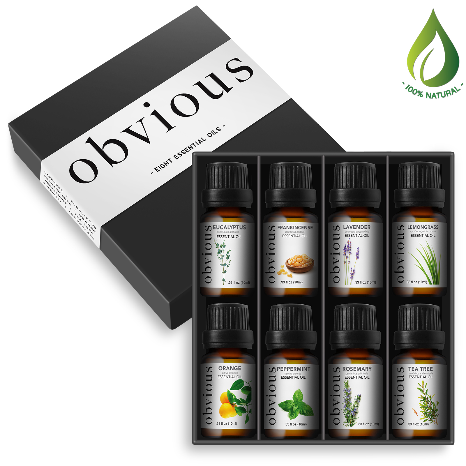 Aromatherapy 8 Essential Oil Set 100 Pure Therapeutic Gift Sampler Kit Oils eBay