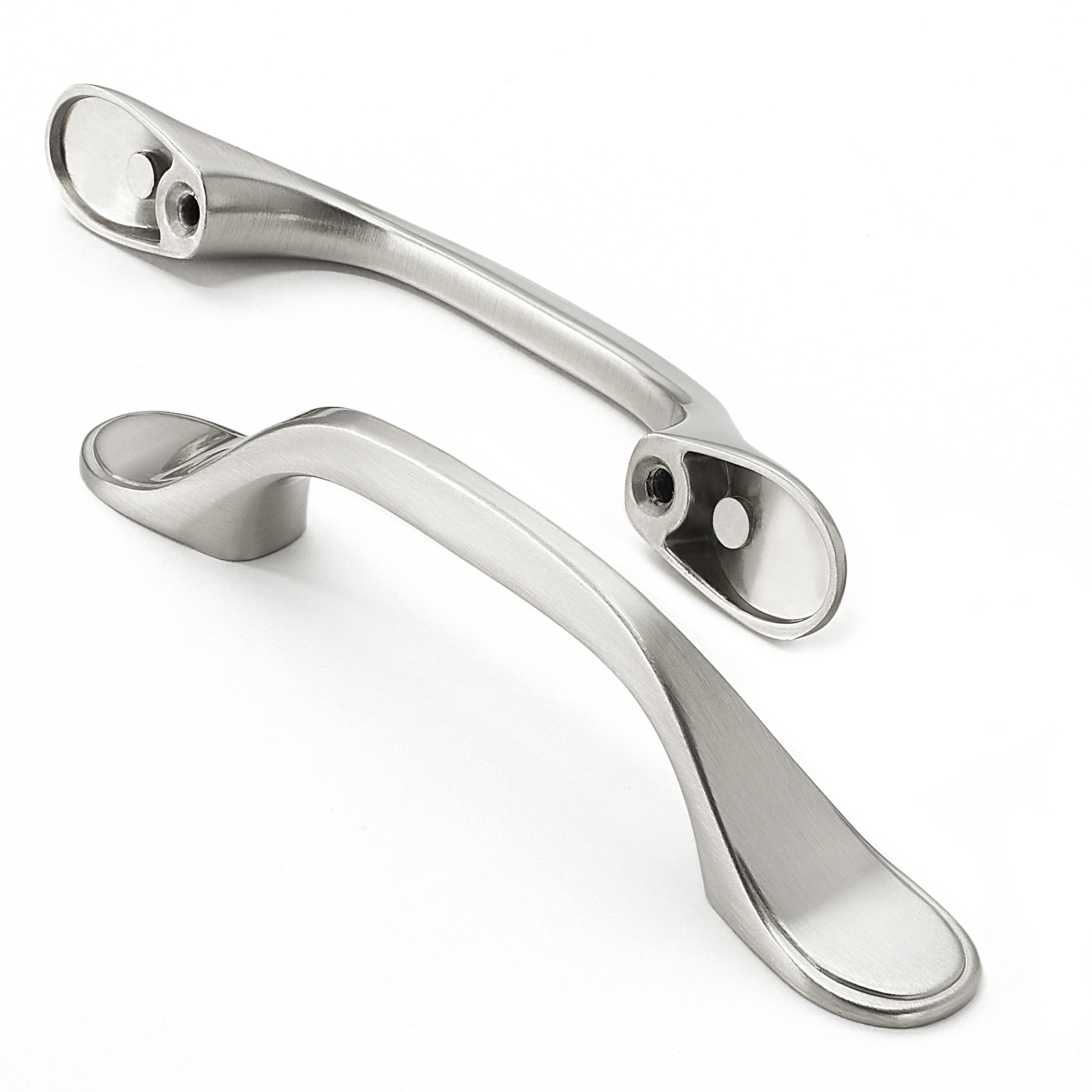Kitchen Spoon Foot Pulls Door Handles Hardware T747 Satin eBay