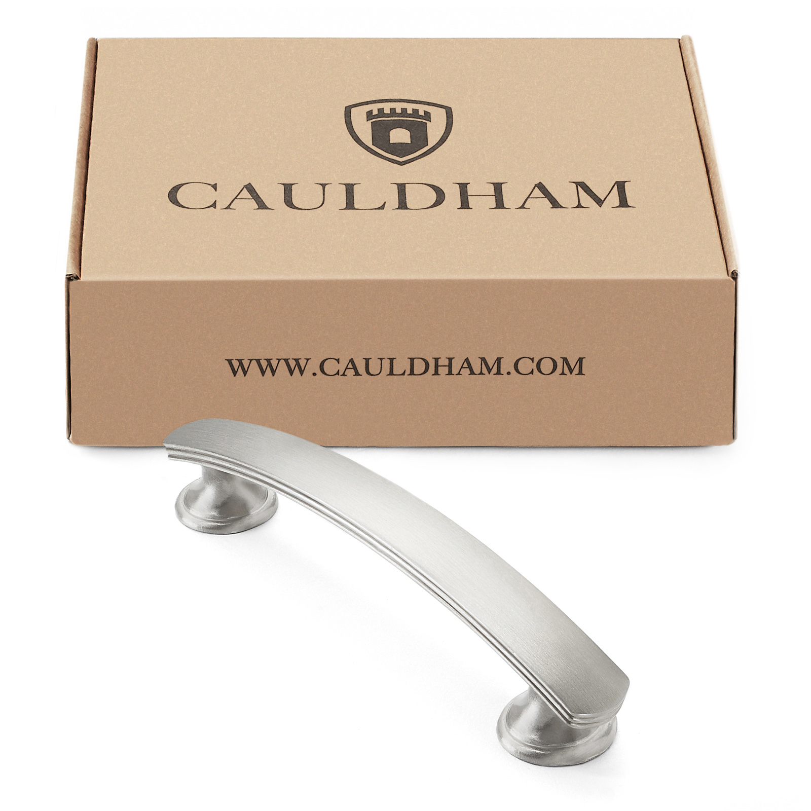 Satin Nickel 33/4" Curved Arch Kitchen Handles Pulls Hardware