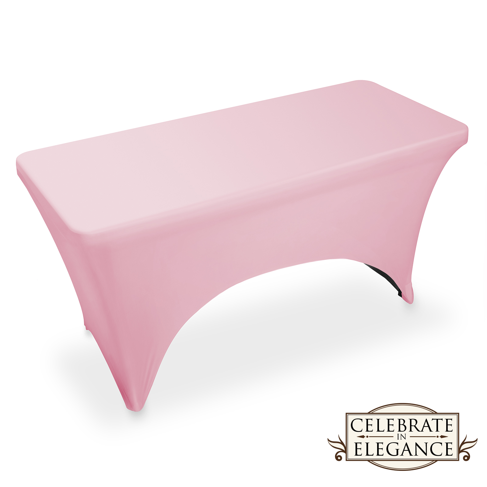 10 Pack Stretchy Spandex Fitted Tablecloths For Weddings & Parties - 4ft, 6ft, 8ft Rectangular Tables
