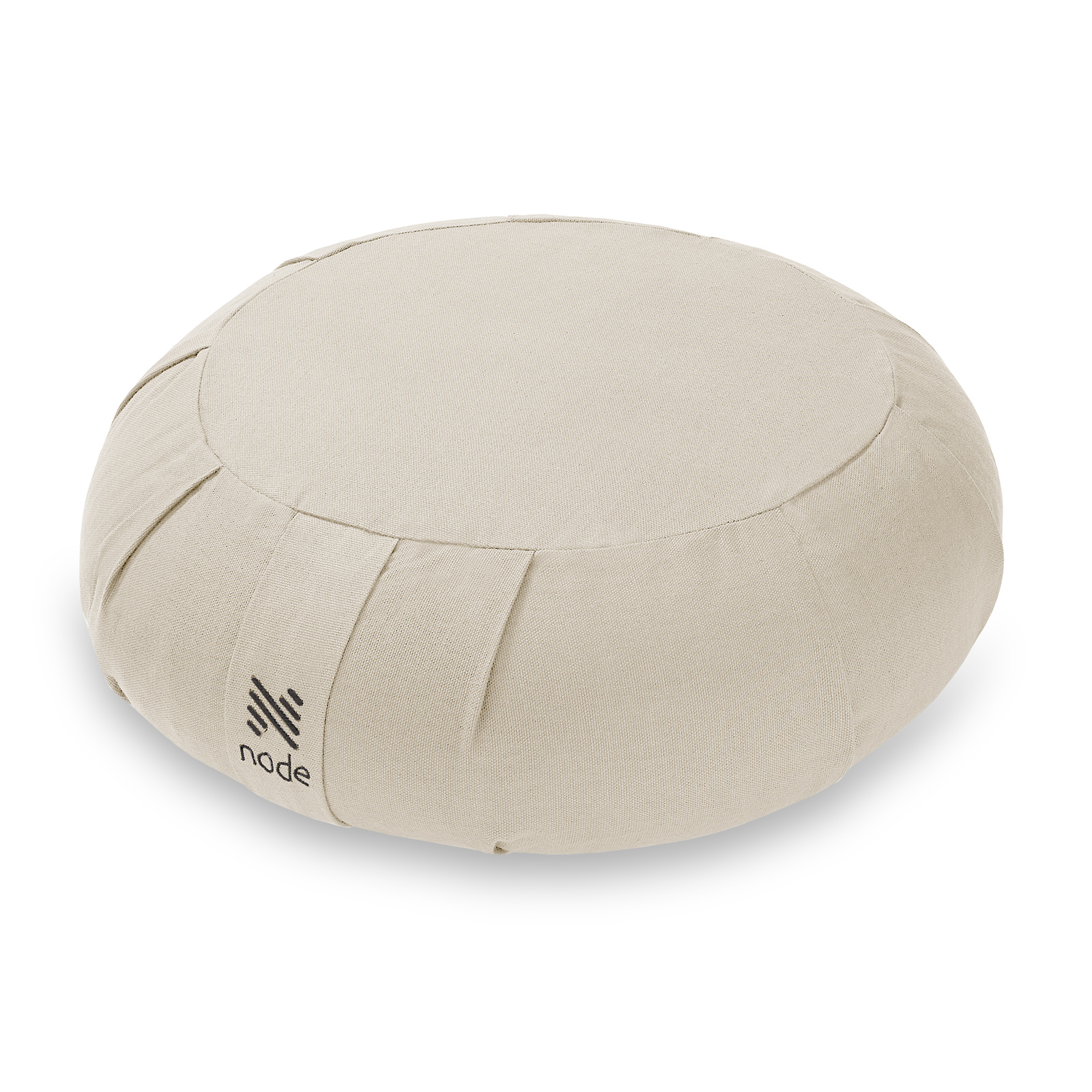 Node Fitness 15" Round Organic Cotton Buckwheat Hull Zafu Meditation