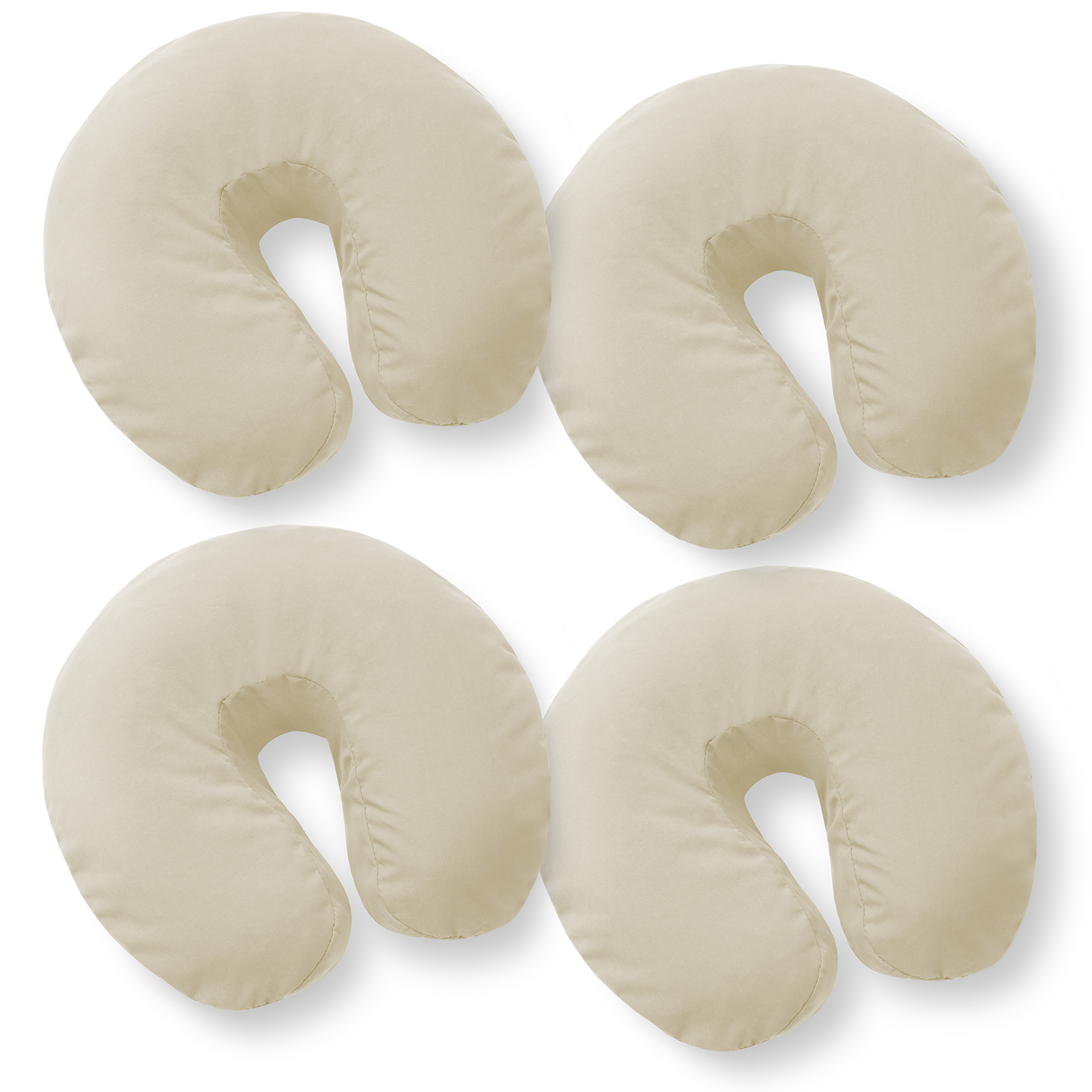 4 Pk Massage Table Face Cradle Head Rest Covers - Microfiber Fitted
