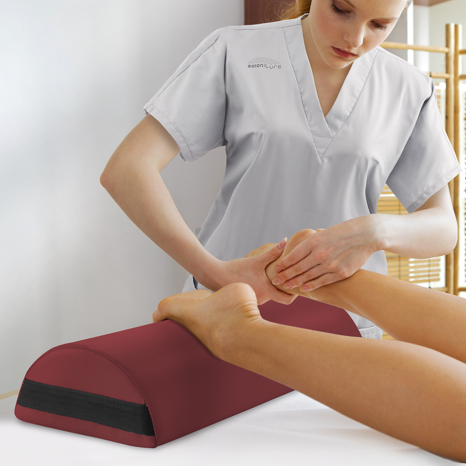 9" Massage Table Jumbo Half Round Bolster Pillow Spa Headrest Cushion