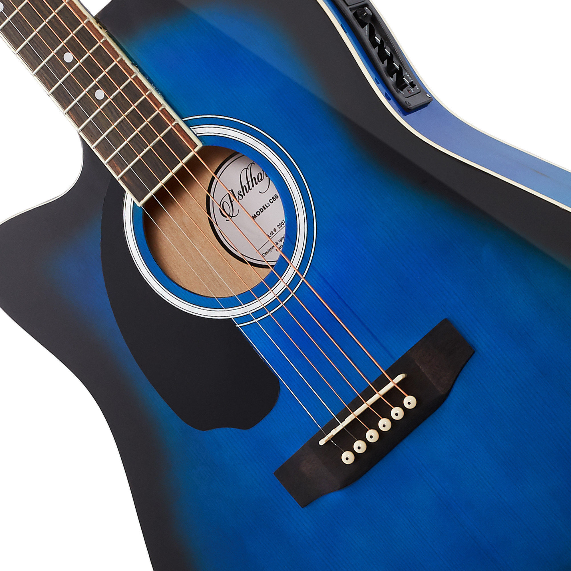 Full-Size Left-Handed Cutaway Thinline Acoustic-Electric