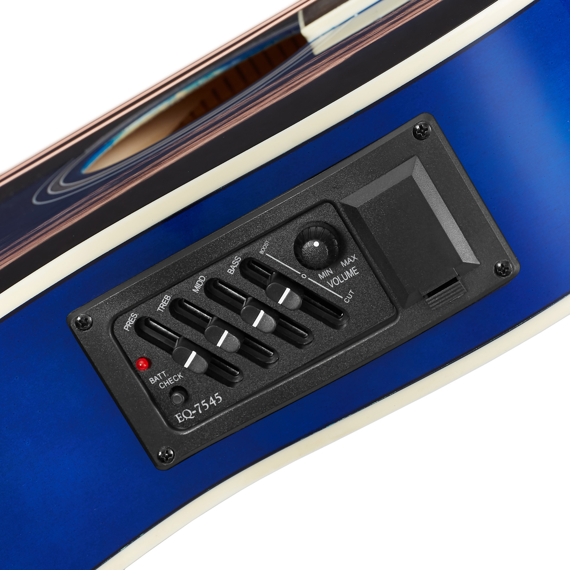 Full-Size Left-Handed Cutaway Thinline Acoustic-Electric Guitar w/ Gig Bag & EQ