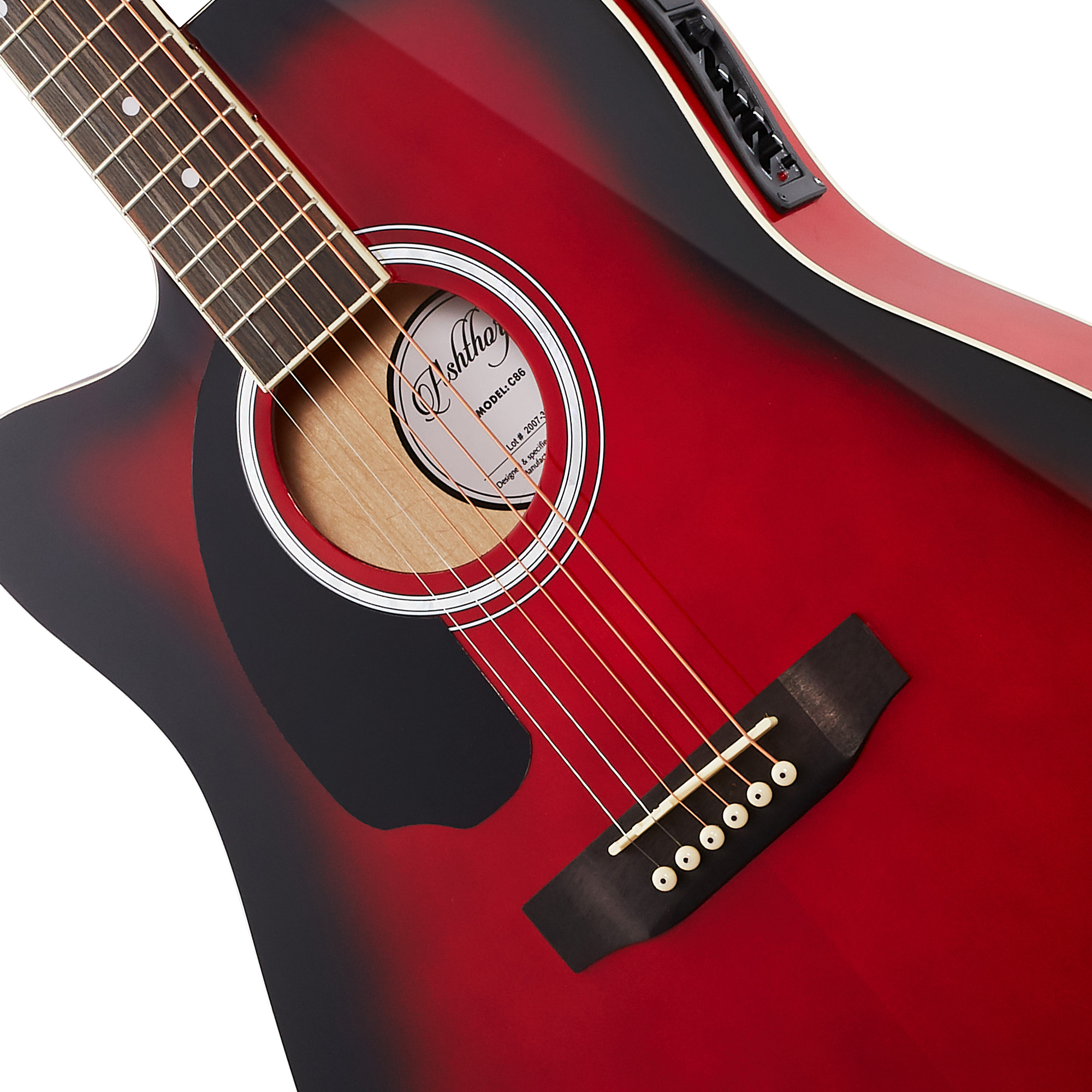 Full-Size Left-Handed Cutaway Thinline Acoustic-Electric