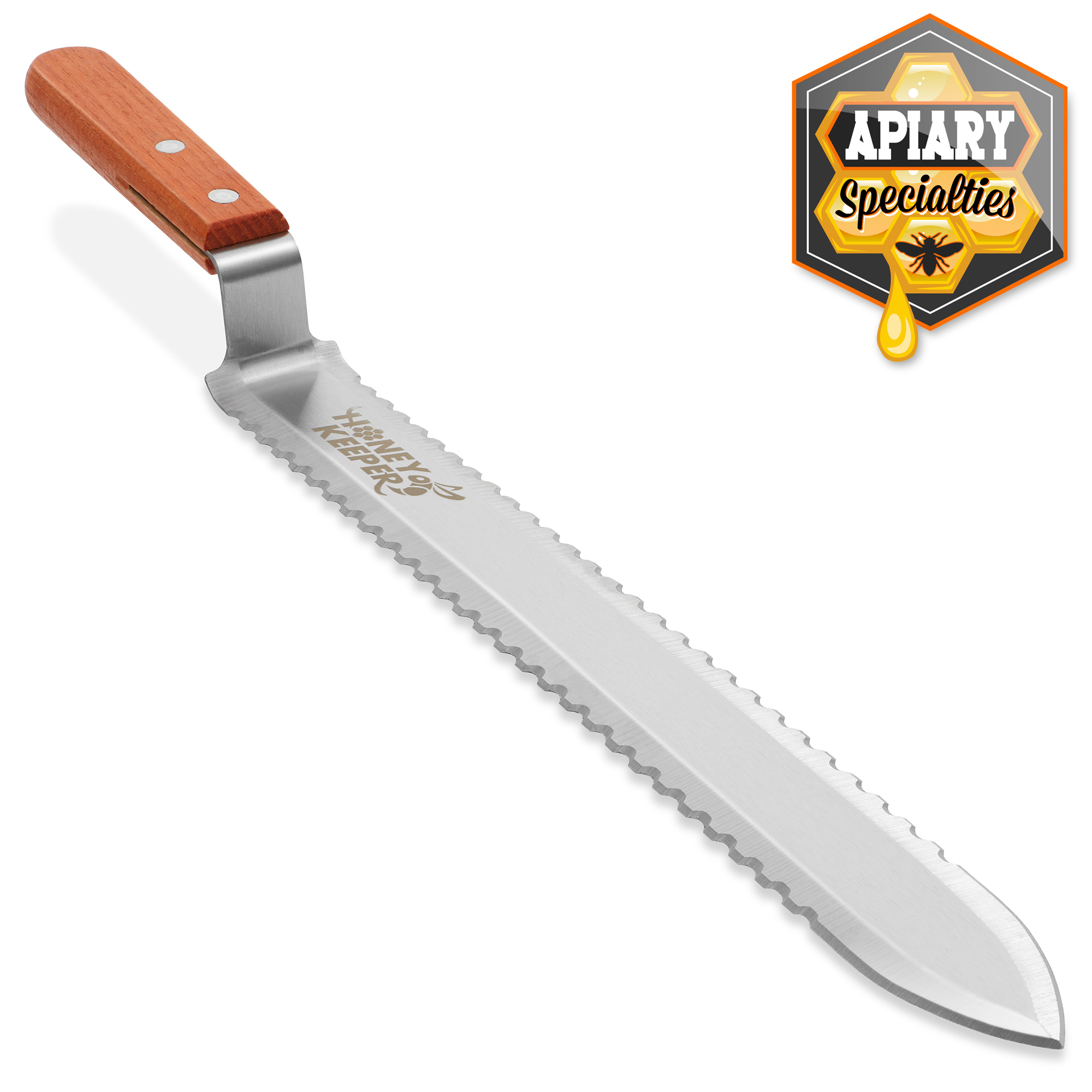 Stainless Steel Serrated Uncapping Knife, Honey Scraper Bee Hive