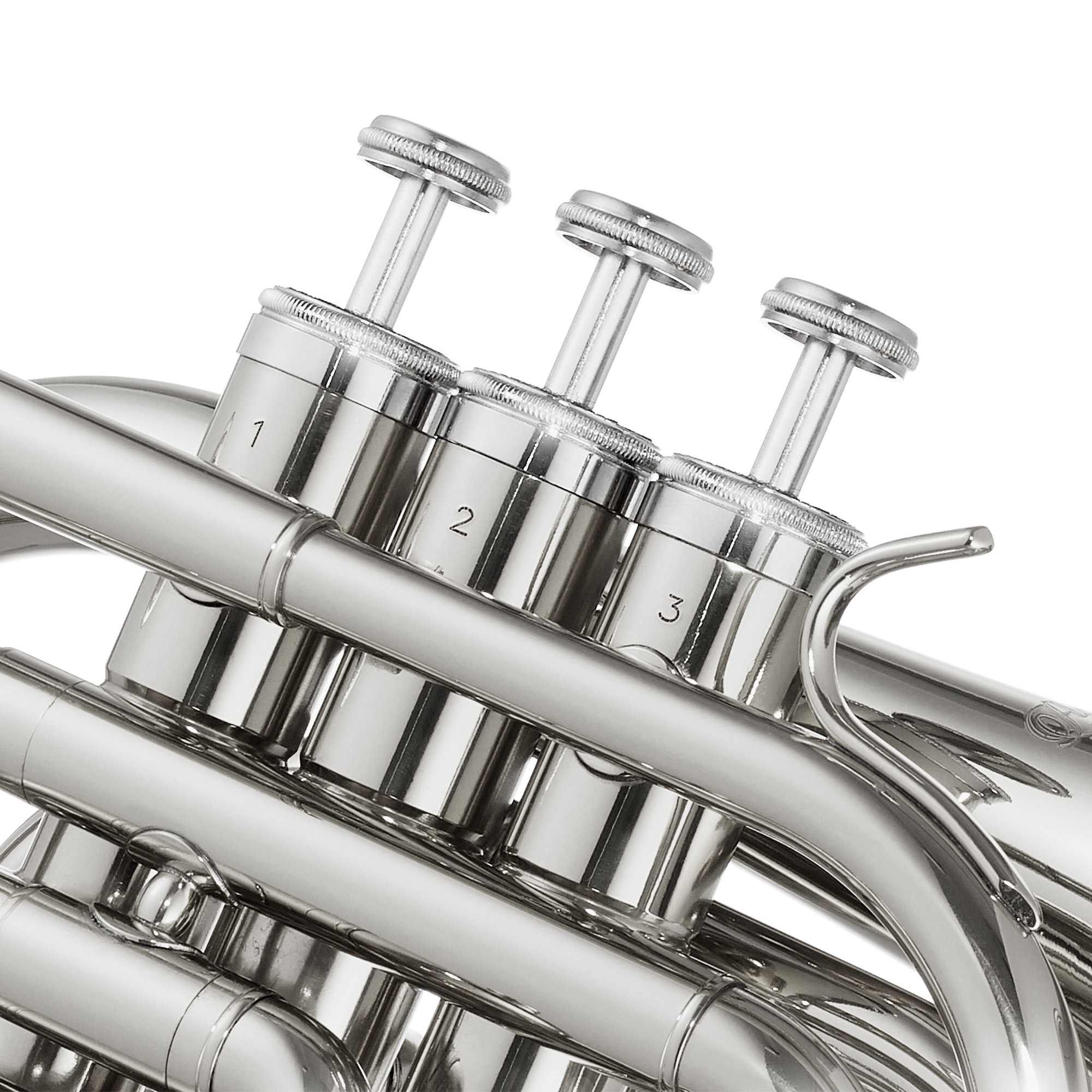 Bb Pocket Trumpet, Brass Band Instrument B Flat Key with Padded Case