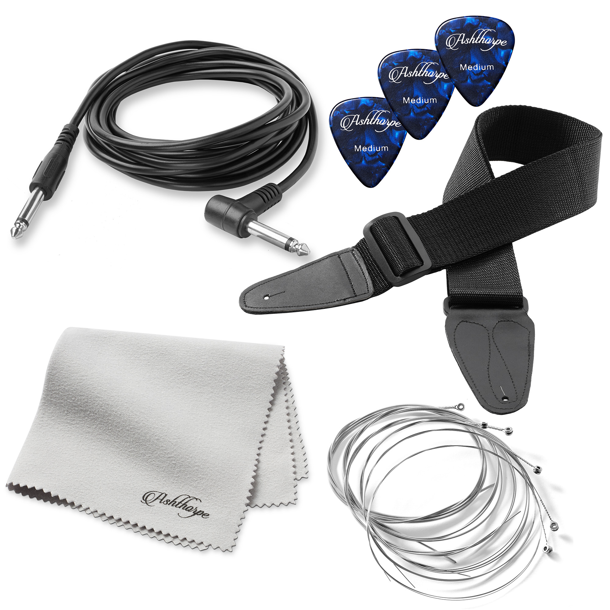 39" Full-Size Electric Guitar Beginner Kit w/ Gig Bag, Tremolo Bar, Accessories - Picture 21 of 71