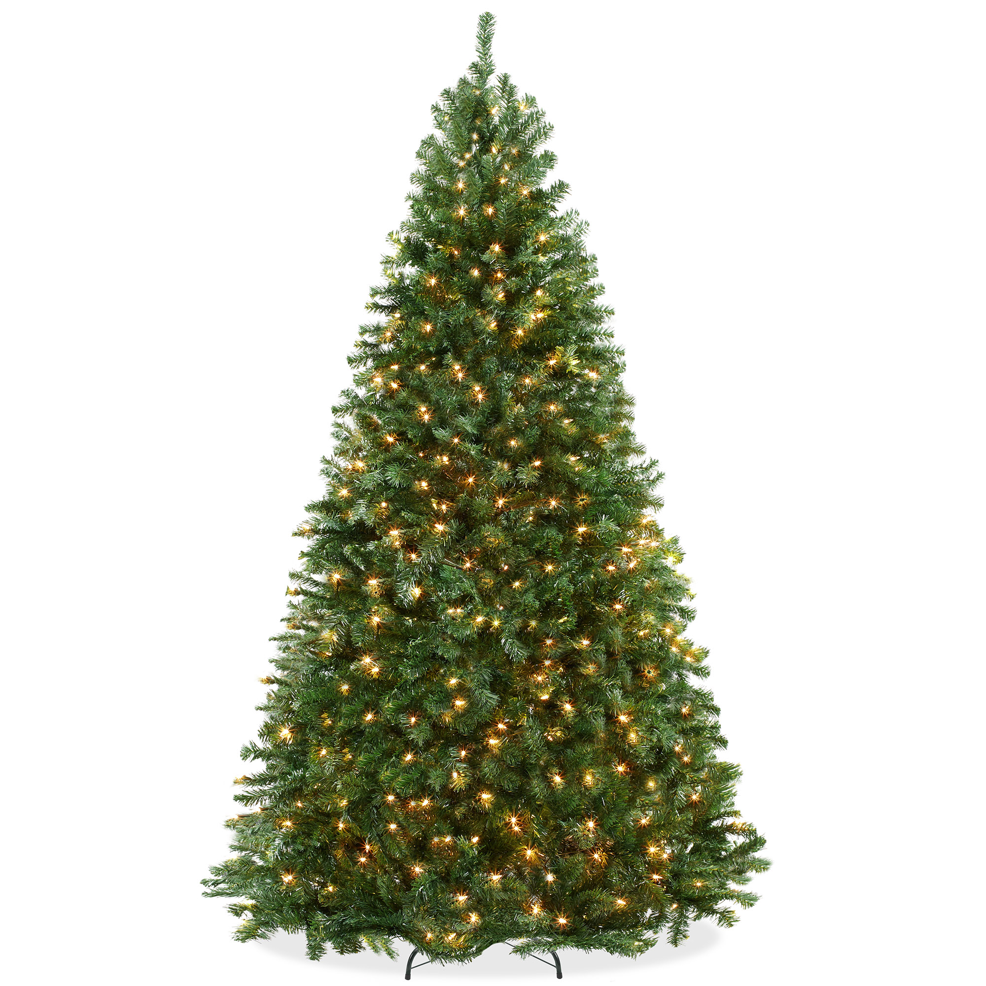 Pre-Lit Realistic Green Spruce Artificial Holiday Christmas Tree and Stand - Picture 17 of 30