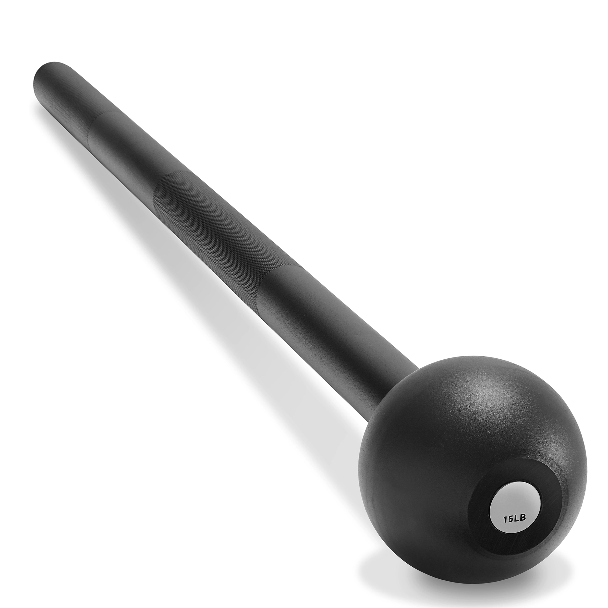 CFF Rubber Hex Dumbbell 22.5lbs Single - Anti-Roll Cast Iron Weight With Ergonomic Handle