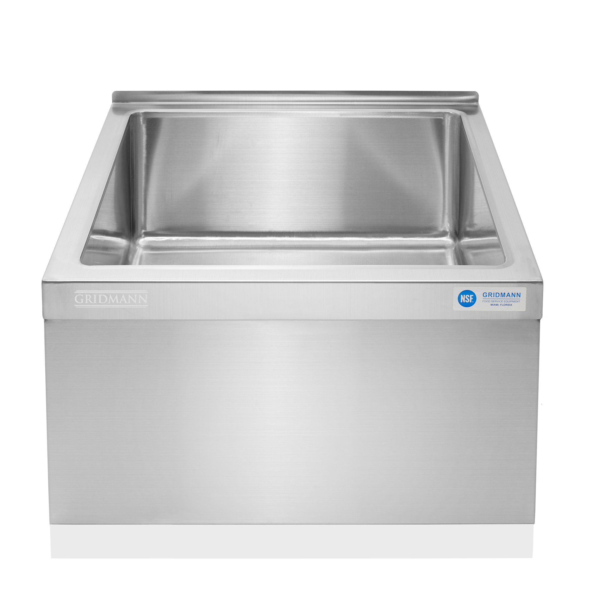 Commercial Stainless Steel Floor Mop Sink, NSF Certified, Deep Basin - Picture 4 of 29