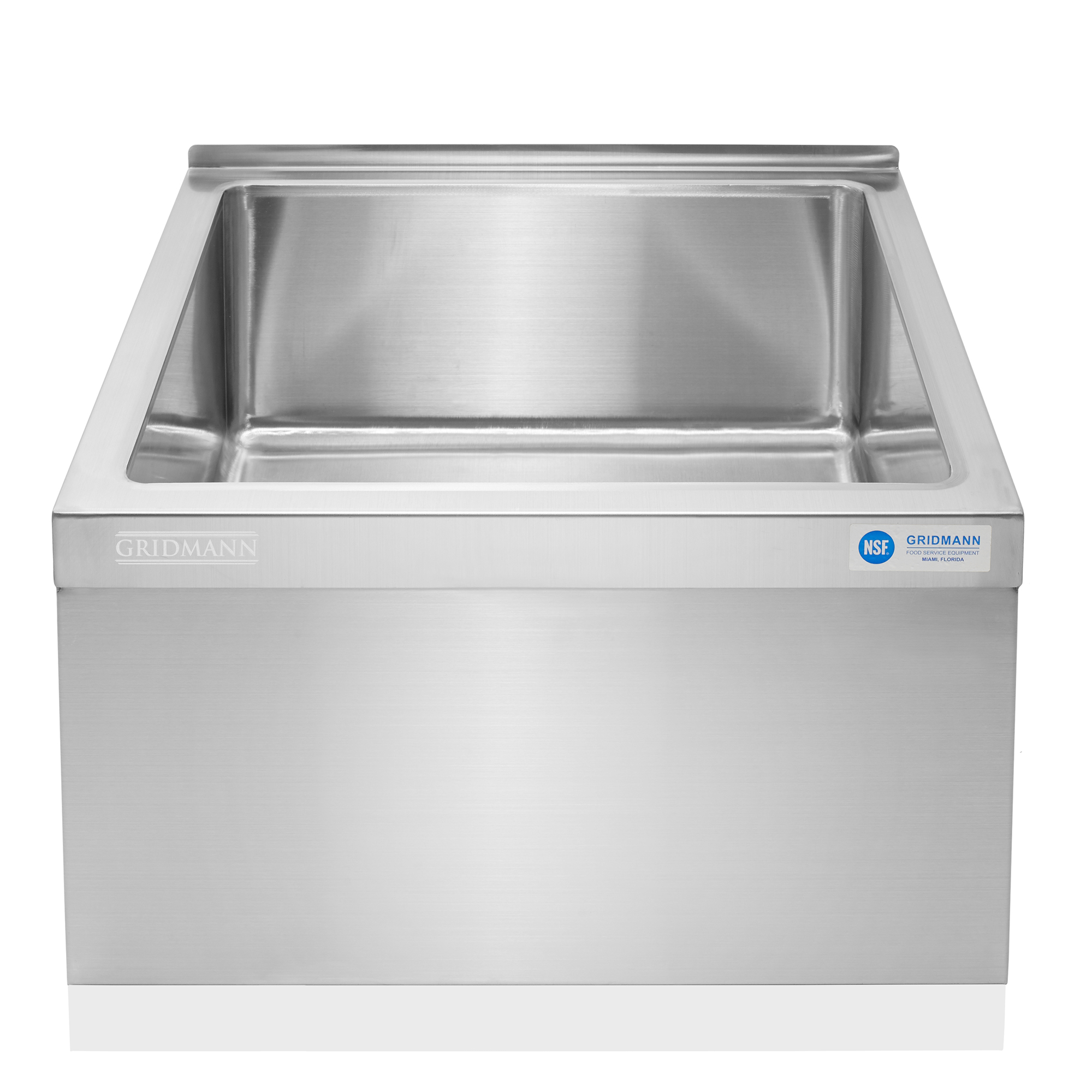 Commercial Stainless Steel Floor Mop Sink, NSF Certified, Deep Basin - Picture 18 of 29