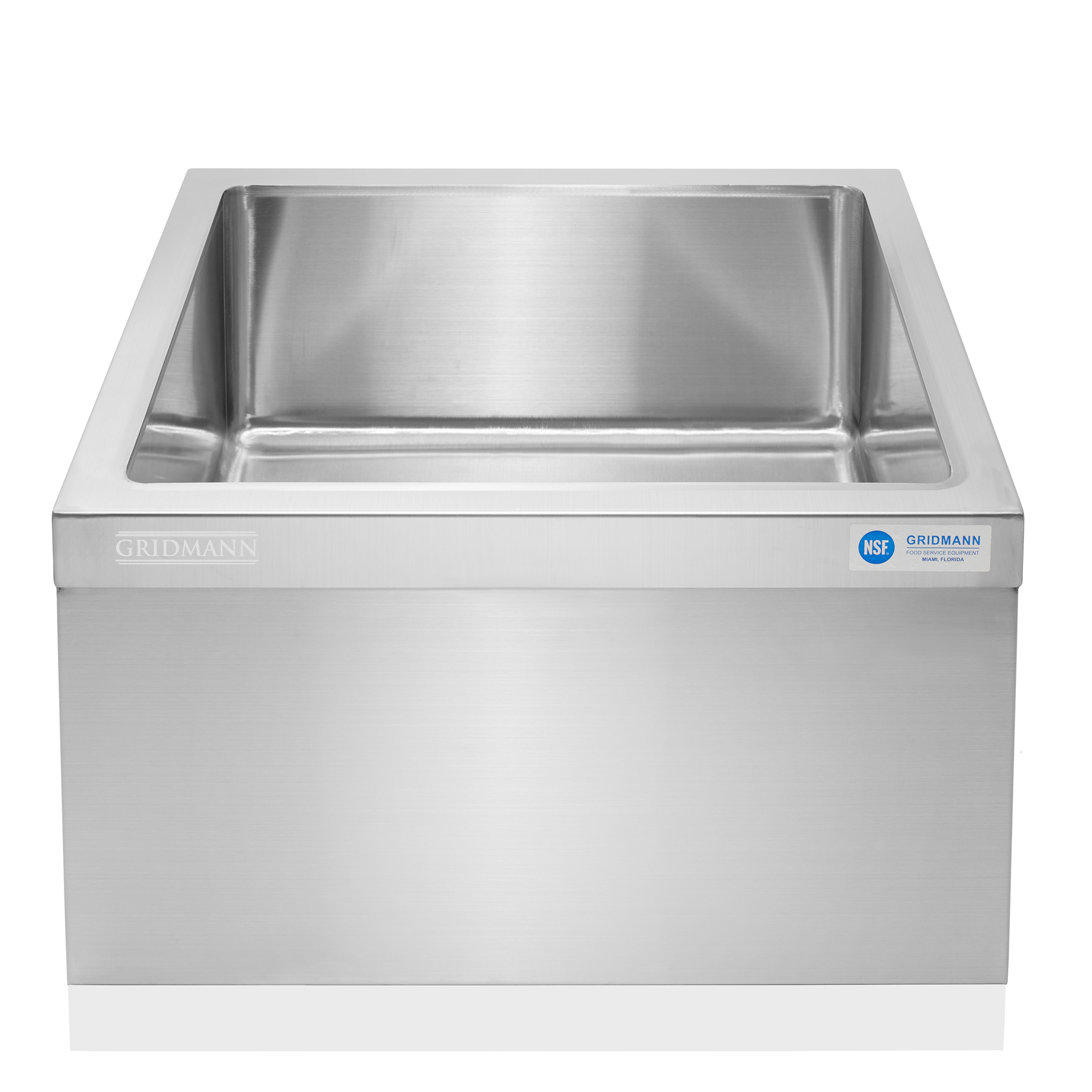 Commercial Stainless Steel Floor Mop Sink, NSF Certified, Deep Basin - Picture 25 of 29