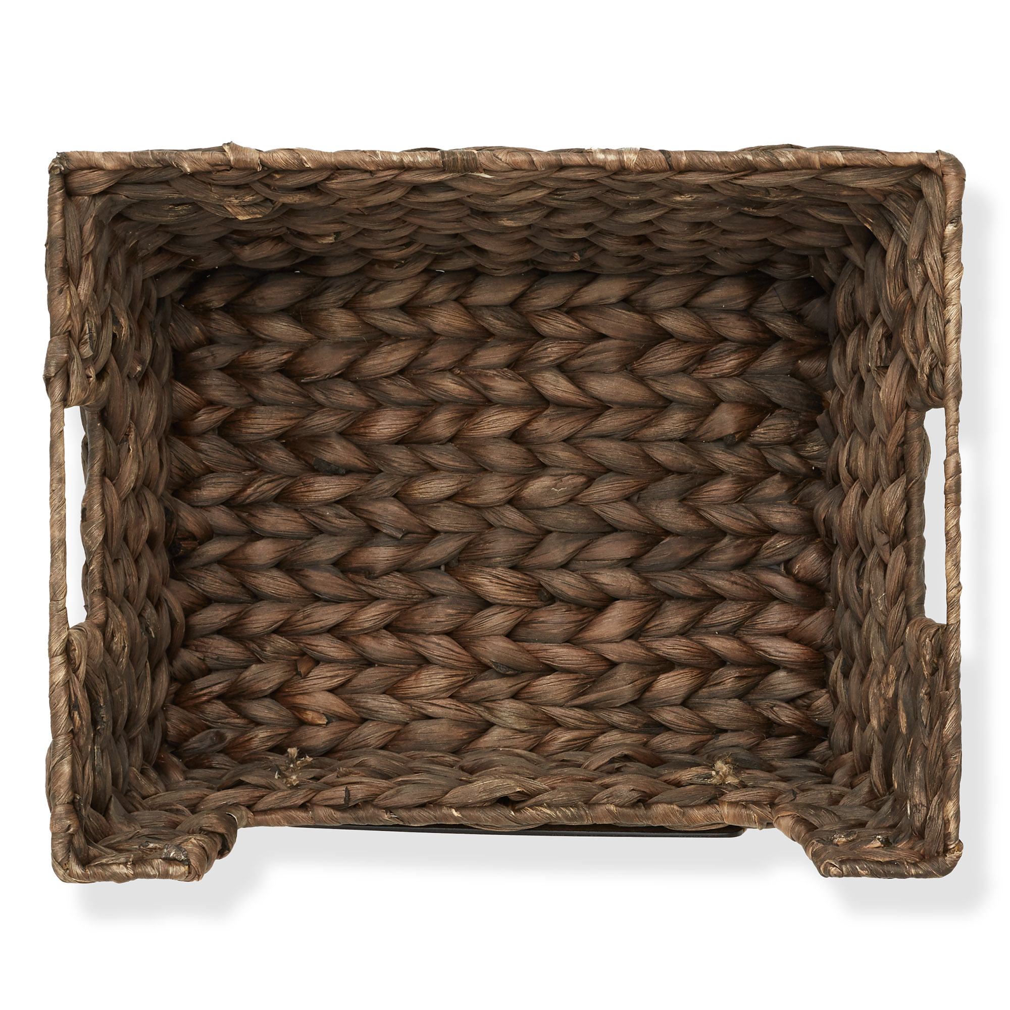 2pk Wide Pantry Baskets, Wicker Hyacinth Seagrass Kitchen Shelf Storage Bins - Picture 7 of 22