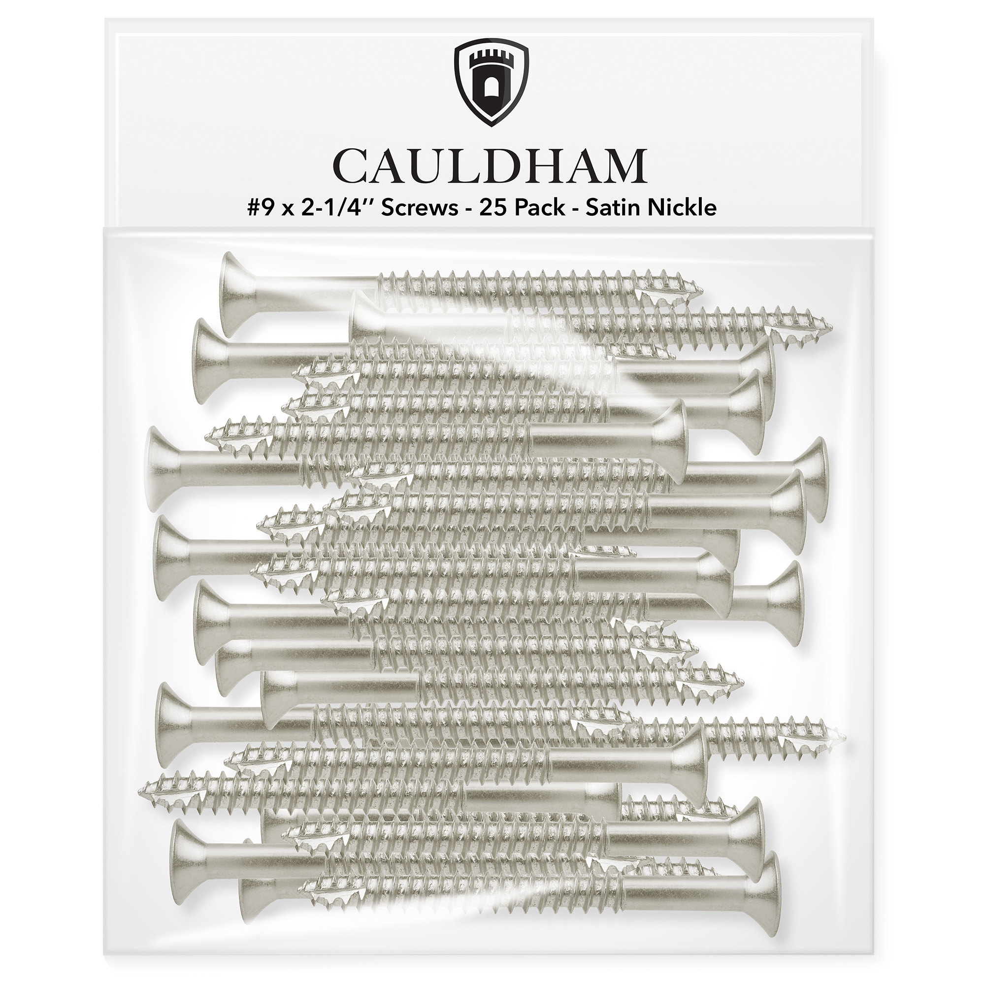 thumbnail image 2 of Extra Long Wood Screws - 2-1/4" Satin Nickel Door Hinge Security Screws (24 Pack) 2 of 14