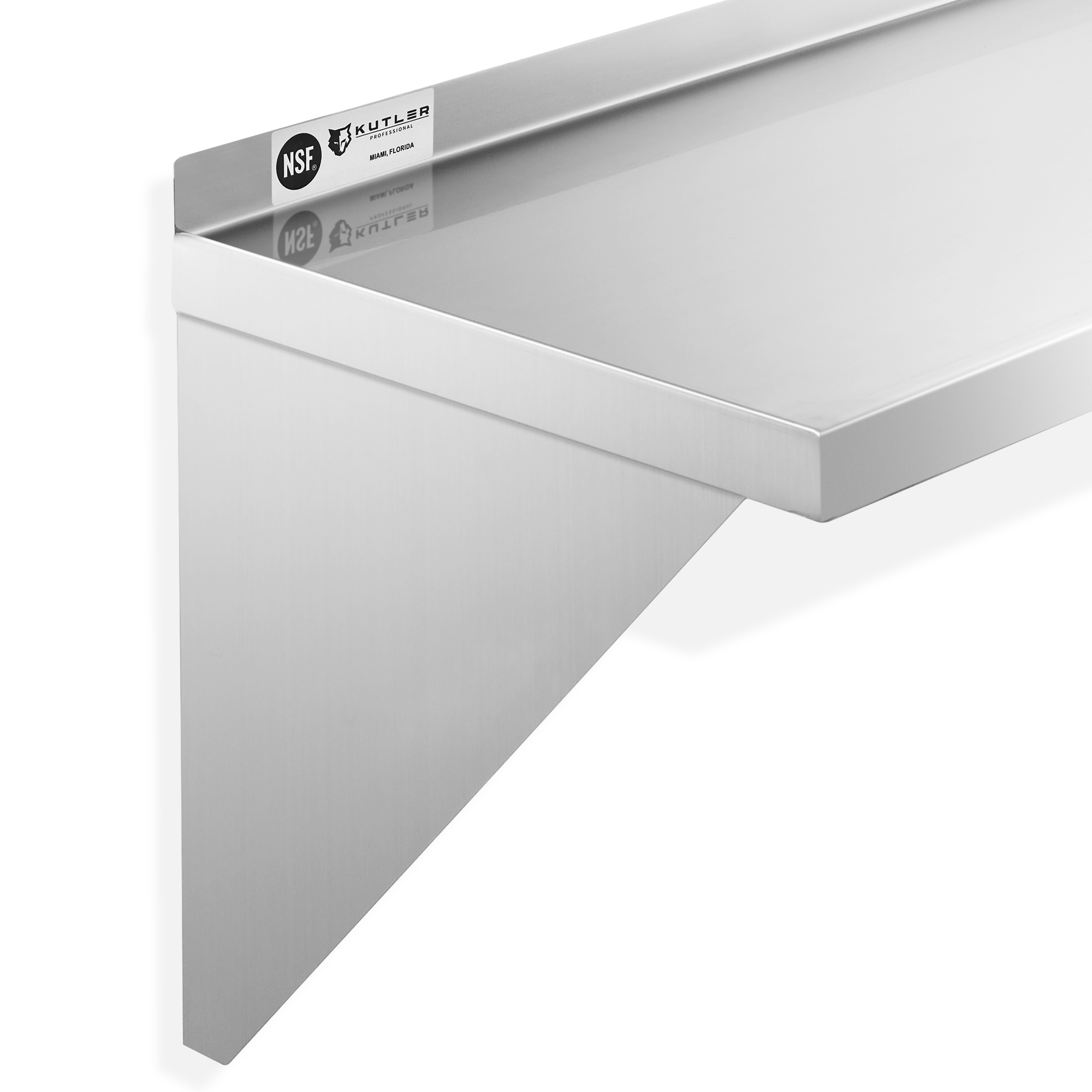 Stainless Steel Shelf, NSF Commercial Restaurant Kitchen Wall Shelves - Produktbild 2