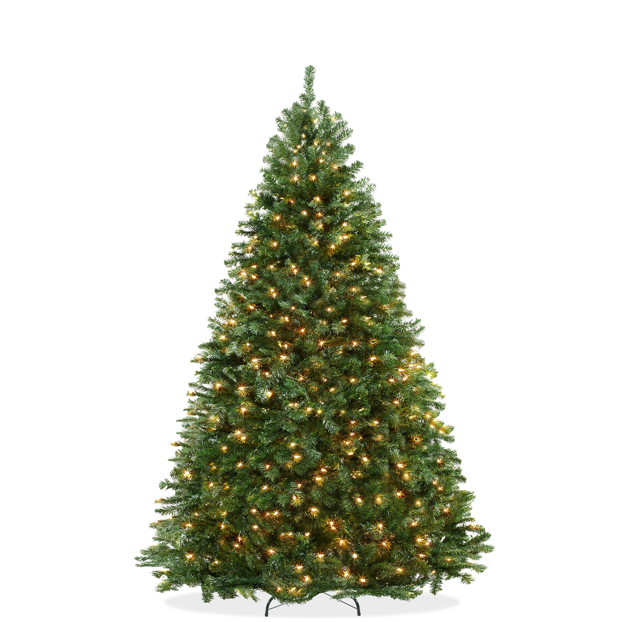 Pre-Lit Realistic Green Spruce Artificial Holiday Christmas Tree and Stand - Picture 2 of 30