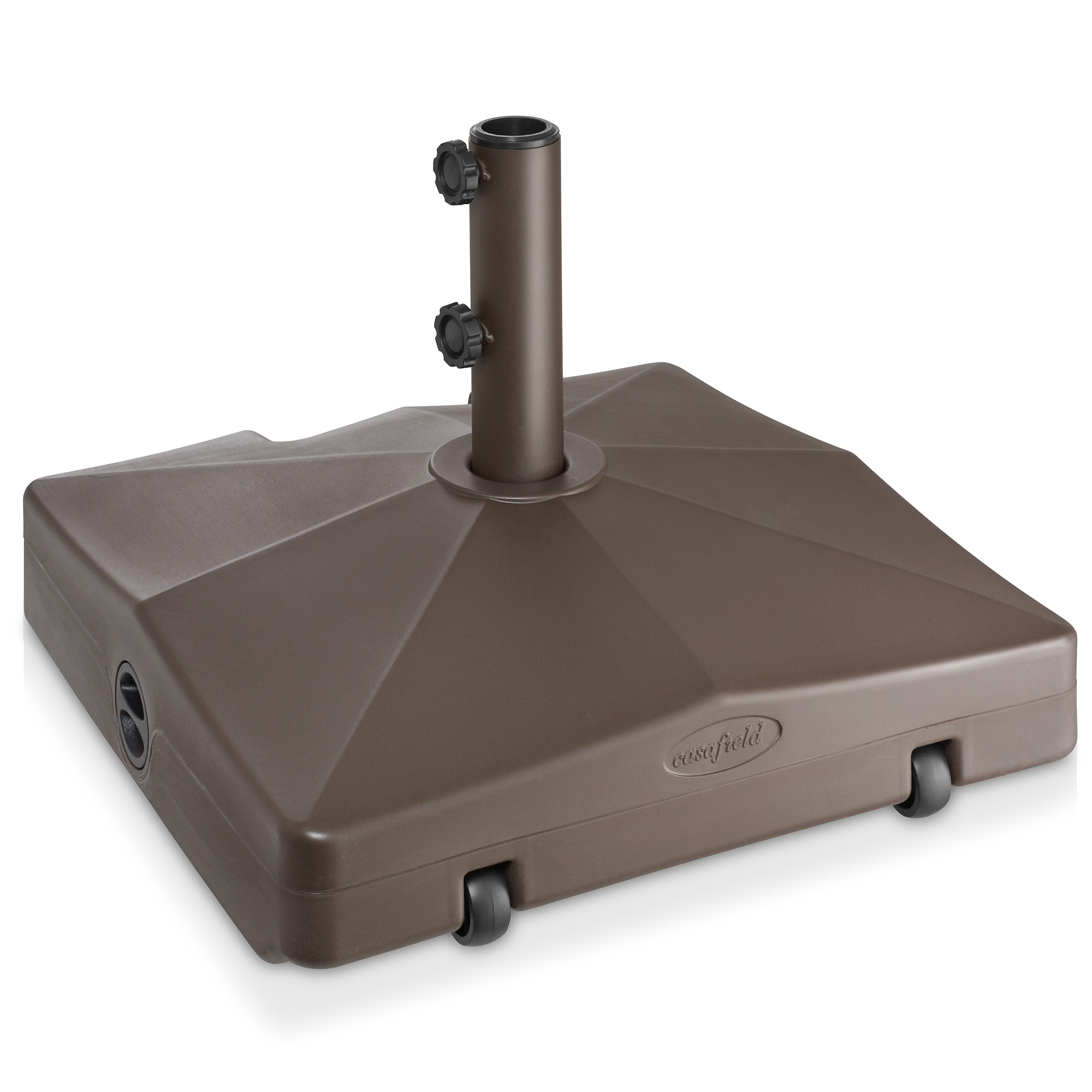 Patio Umbrella Base with Wheels, 64 LB Umbrella Stand, 20" with Handle