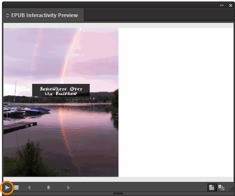 EPUB Interactivity Preview Panel