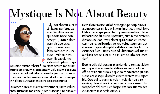 Layout With Text Wrap