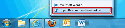 Unpin Program Choice