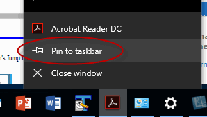 Pin to Taskbar