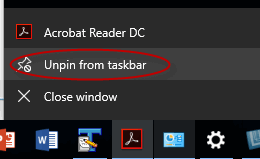 Unpin Option