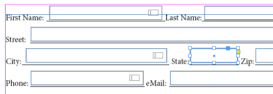 Frame Created in Form Layout