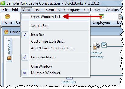 Open Window List