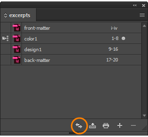 Synchronize Button in Book Panel