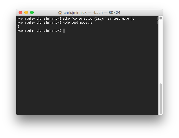 How To Run A Node Js Application On A Mac Webucator